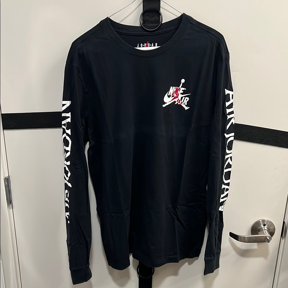 Air Jordan Black Long Sleeve Tee